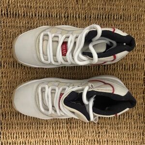 Kids White and Red Sneakers